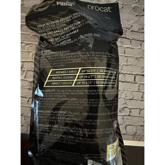 Procat Youth Small Shinguard and Ankle socks - gray and black - Picture 4 of 6